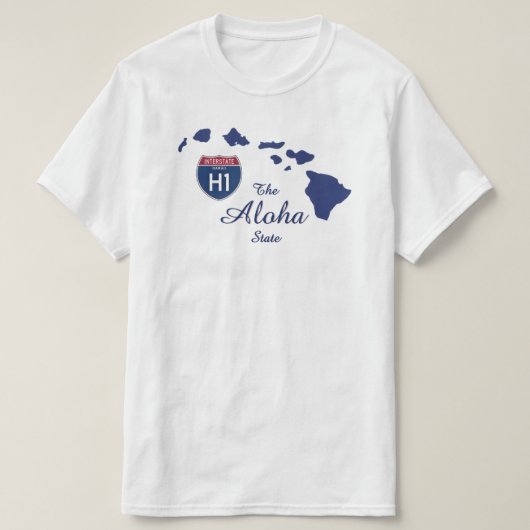 T-shirt - L'État d'Aloha (Design devant)