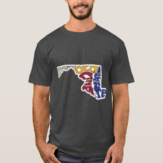 T-shirt L'État de l'ancienne ligne Maryland