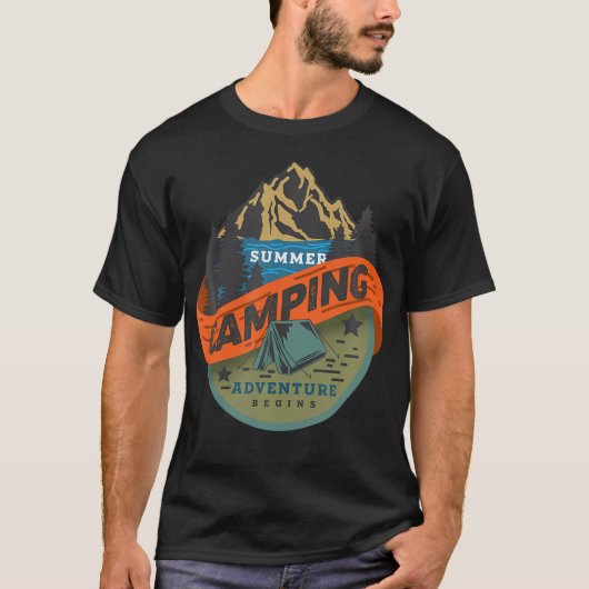 T-shirt L'été Camping Aventure commence (Devant)