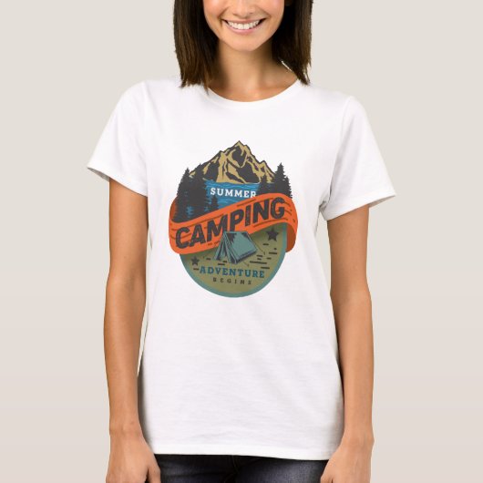 T-shirt L'été Camping Aventure commence (Devant)