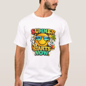 T-shirt L'été commence maintenant (Devant)