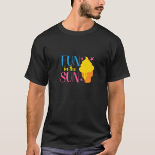 T-shirt L'Été Crème De Glace S'Amusent Au Soleil Accessoir