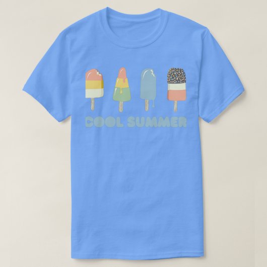 T-shirt L'été est design Cool (Design devant)