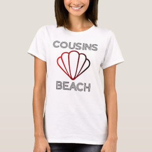 T-shirt L'Été Je Suis Devenu Plutôt Cousins Beach Red T-
