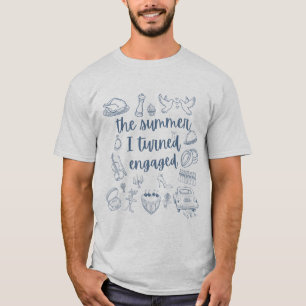 T-shirt L'été où je me suis fiancée Mariage Fiançailles