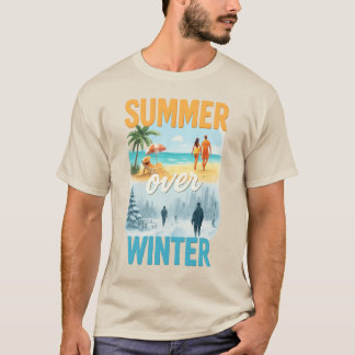 T-shirt L'été sur l'hiver
