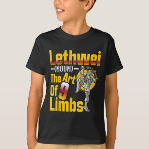 T-shirt Lethwei (nom) L'Art De 9 Membres Myanmar Birman