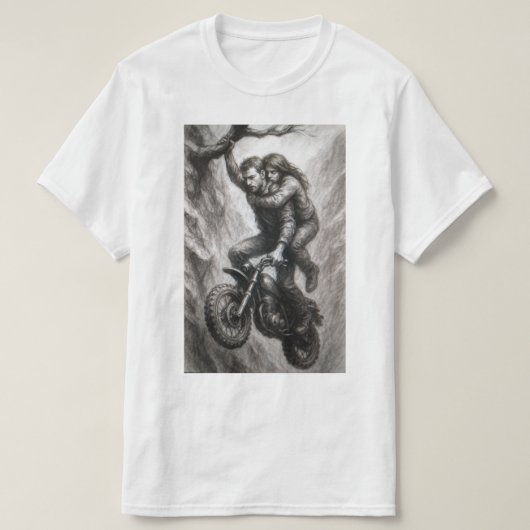 T-shirt L'Étreinte dans l'Abîme (Design devant)