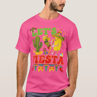 T-shirt Lets Fiesta Avocado Et Tacos Cinco De Mayo Meican