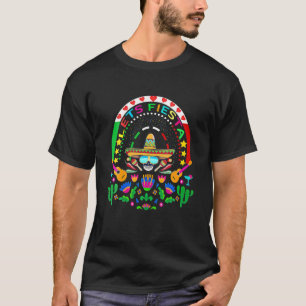 T-shirt Lets Fiesta Cinco De Mayo Funny Mexican Skull Cinc