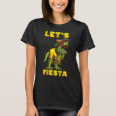 T-shirt Lets Fiesta Rex Tyrannosaurus Poncho Casquette Cin (Devant)