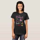 T-shirt Let's Flamingle Flamingo And Jingle Christmas In J (Devant entier)