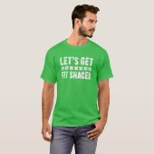 T-shirt Let's Get Fit Shaced St. Patrick's Day (Devant entier)