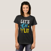 T-shirt Let's Get Lit Menorah Hanukkah Jewish (Devant entier)