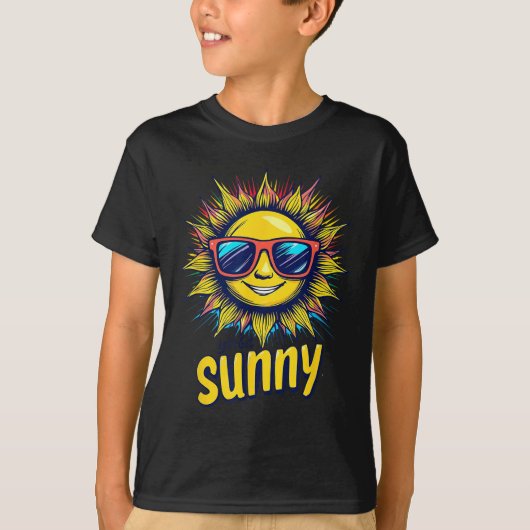 T-shirt Let's Get Sunny Motivation For Bright Days  (Devant)