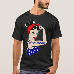 T-shirt Let's Go Brandon USA Flag Conservative Republican