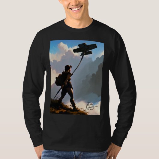 T-shirt Let's Go Fly a Kite by Don Castillo Artist on FB (Devant)