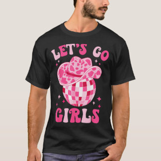T-shirt Lets Go Girls Western Cowgirl Casquette Disco Part
