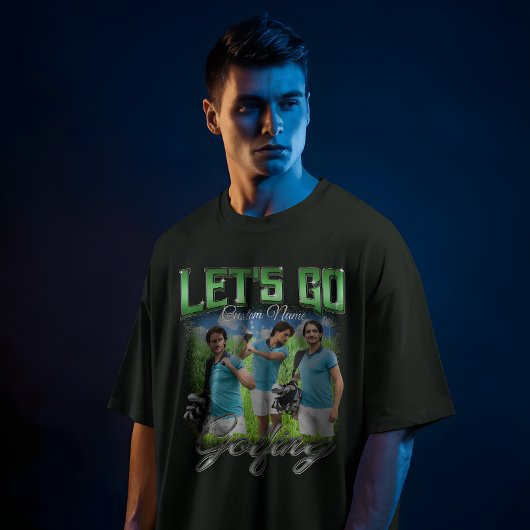 T-shirt Let's Go Golfing - Custom Photo Personalized