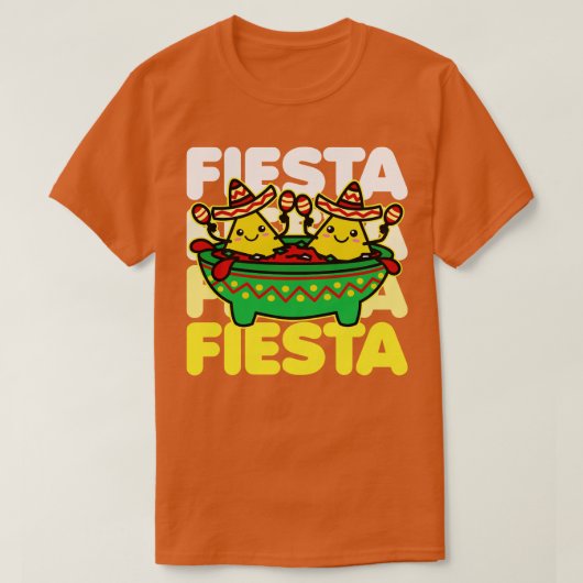 T-shirt Lets Kawaii Chips Salsa (Design devant)