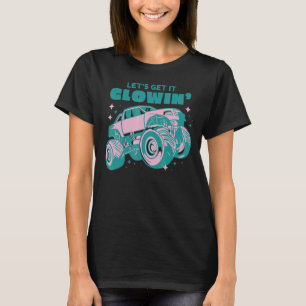 T-shirt Lets Llow Crazy Party Retro Neon 80s Rave Color