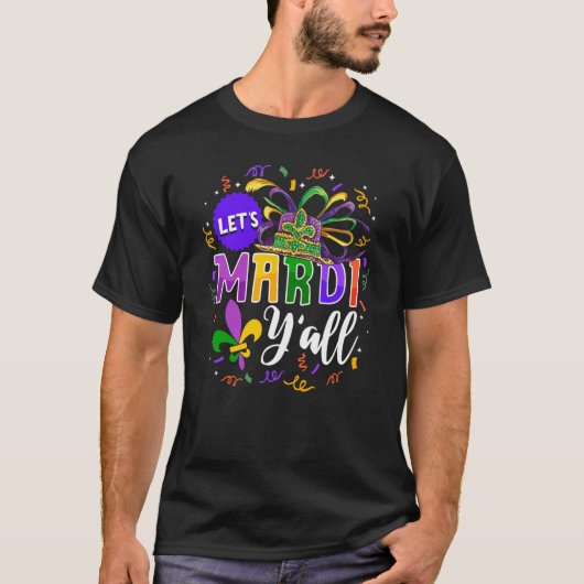 T-shirt Lets Mardi Yall (Devant)