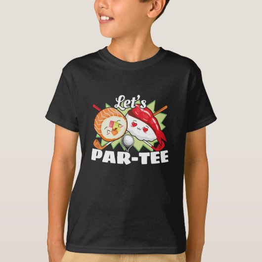 T-shirt Lets Par Tee Golf Pun - Golf Party (Devant)