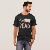 T-shirt Lets Read Teacher Reading Books And Bookworm Libra (Devant entier)