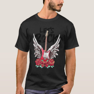 T-shirt Lets Rock Electric Guitars Rock&Roll Vintage Rock