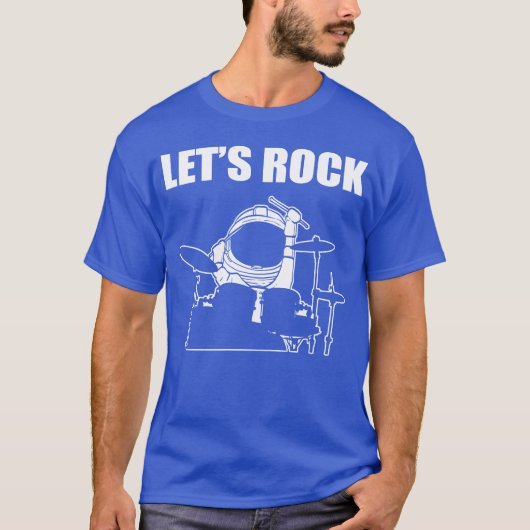 T-shirt Lets Rock Musician Gift friends (Devant)