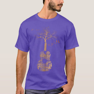 T-shirt Lets Rock Rock n Roll Guitar Retro Music funny