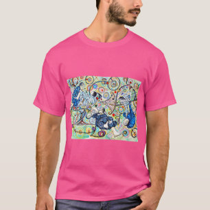 T-shirt Let'S Roll - Jiu-Jitsu - Bjj Art - Original Painti