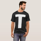 T-shirt Letter big and bold white (Devant entier)