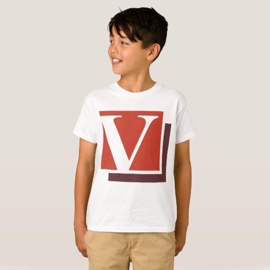 T-shirt Letter V (Devant entier)