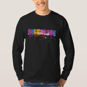 T-shirt Lettering d'Anchorage Coloré Aquarelle Anchorage