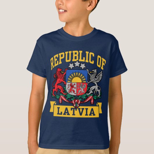 T-shirt Lettonie (Devant)