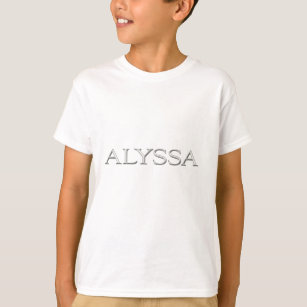 T-shirt Lettrage augmenté par coutume d'Alyssa