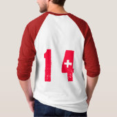 T-shirt lettrage de base-ball (Dos)