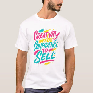 T-Shirt lettrage pinceau artistique