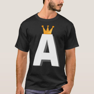 T-shirt Lettre A Alphabet Lettre Initiale