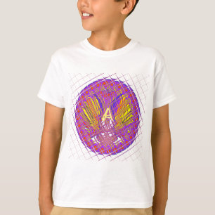 T-shirt Lettre A, logo coloré design du texte