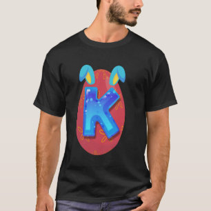 T-shirt Lettre Alphabet de Pâques ABC apprentissage Amusan