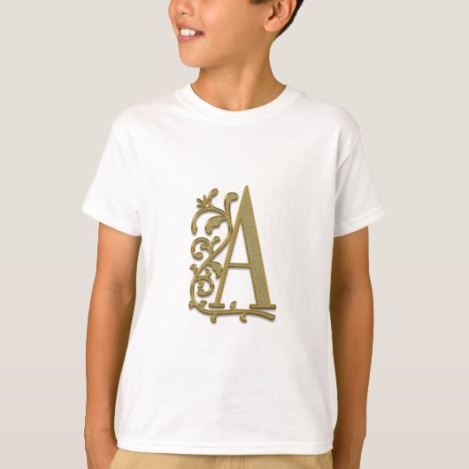 T-shirt LETTRE Alphabet INITIALE (Devant)
