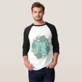 T-shirt Lettre Alphabet Initiale (Devant entier)