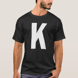 T-shirt LETTRE Alphabet K CHEMIT