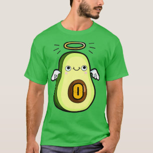 T-shirt Lettre alphabet O mignon Saint Guacamole Avocado