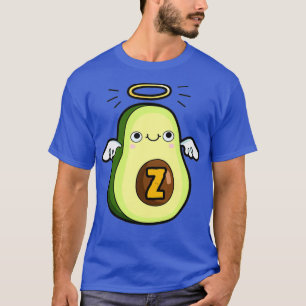 T-shirt Lettre alphabet Z mignon Saint Guacamole Avocado