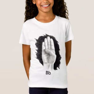 T-Shirt LETTRE "B " DE LANGUE DES SIGNES AMÉRICAINE