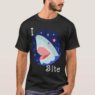 T-shirt LETTRE BÊTE requin-blanc