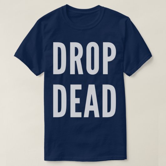 T-shirt Lettre blanche morte (Design devant)